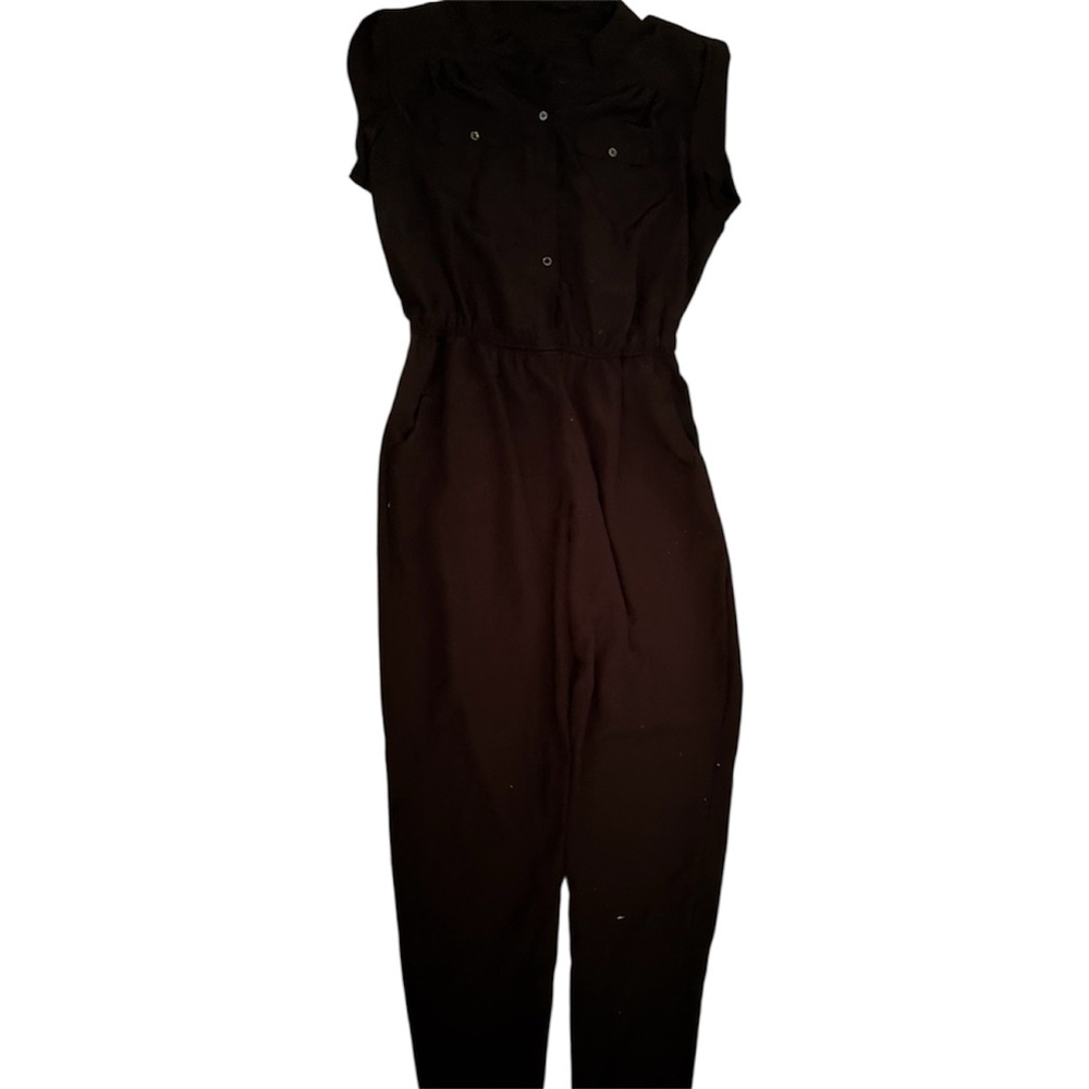 Chic Black Sleeveless Jumpsuit